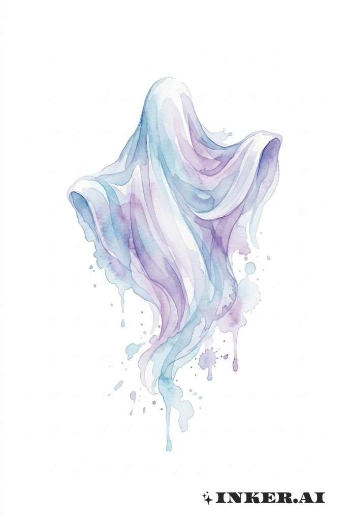 Ghostly Watercolor Veil
