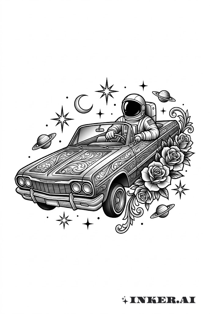 Astronauta Espacial Chicano