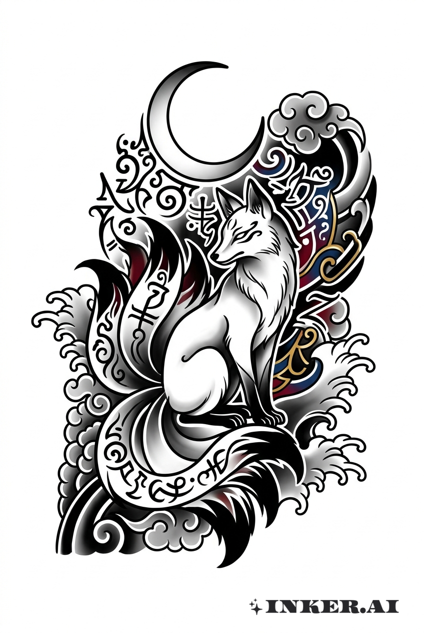 Arkaner Fuchs und Mond