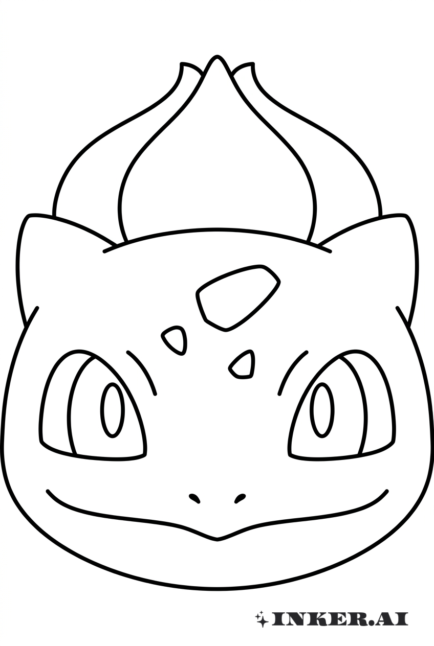 Mặt Bulbasaur Tối giản