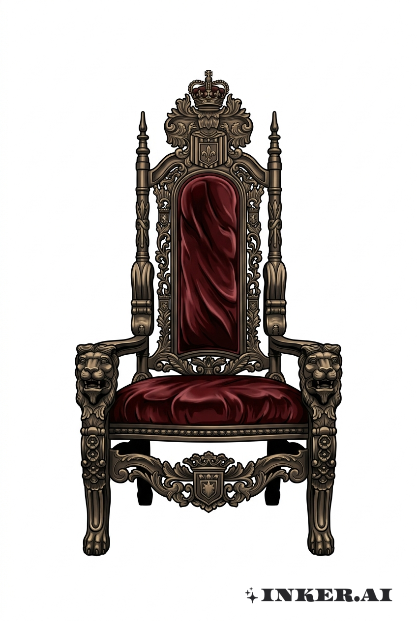 사실적인 왕국 왕좌 장면