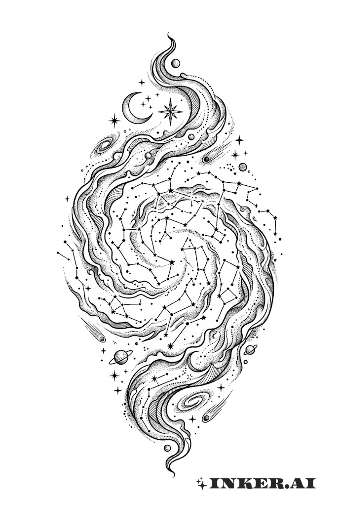 Diseño Lineal de Constelaciones Galácticas