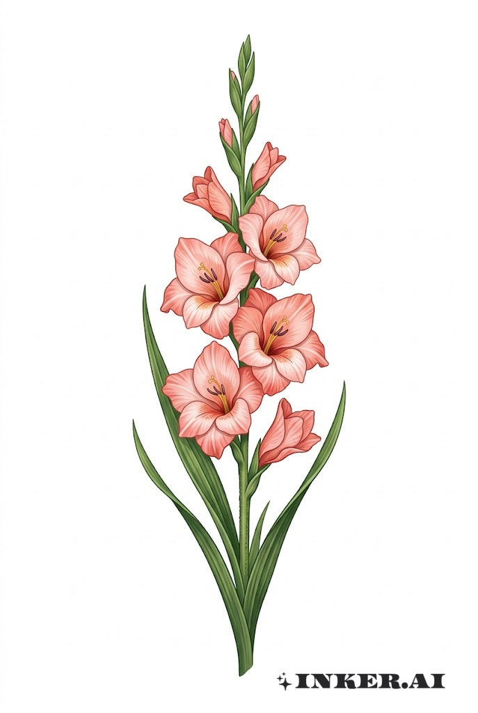 글라디올러스 한 줄기 리얼리즘