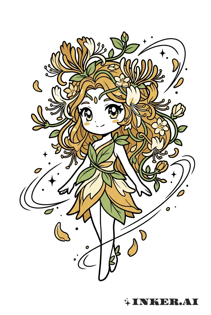 动漫中的金银花守护者