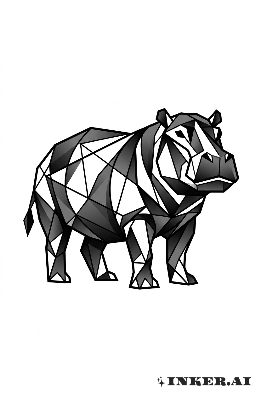 Hình Bóng Hà Mã Hình Học