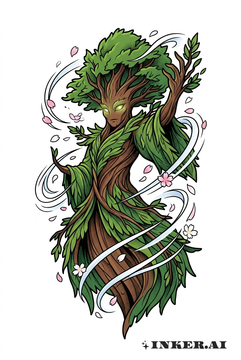 Anime-Wächter des Mammutbaums