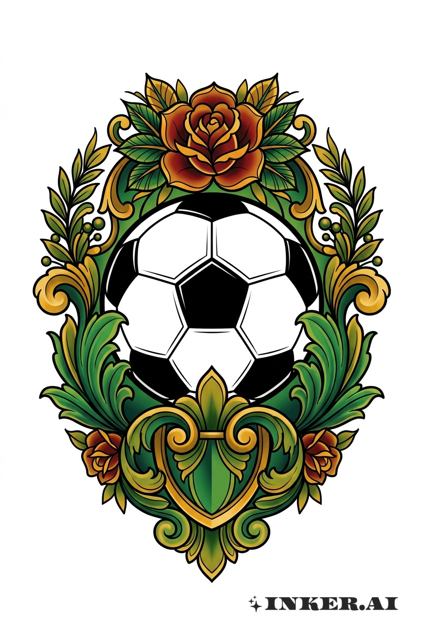 Neo-Traditional Soccer Emblem