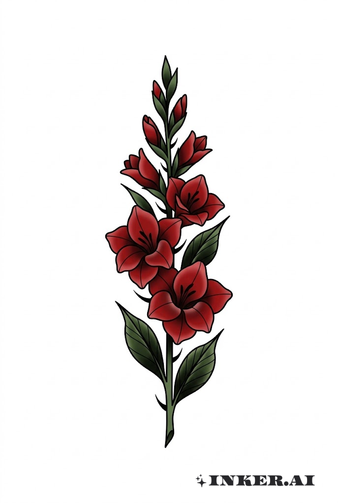 Thân hoa lay ơn có gai