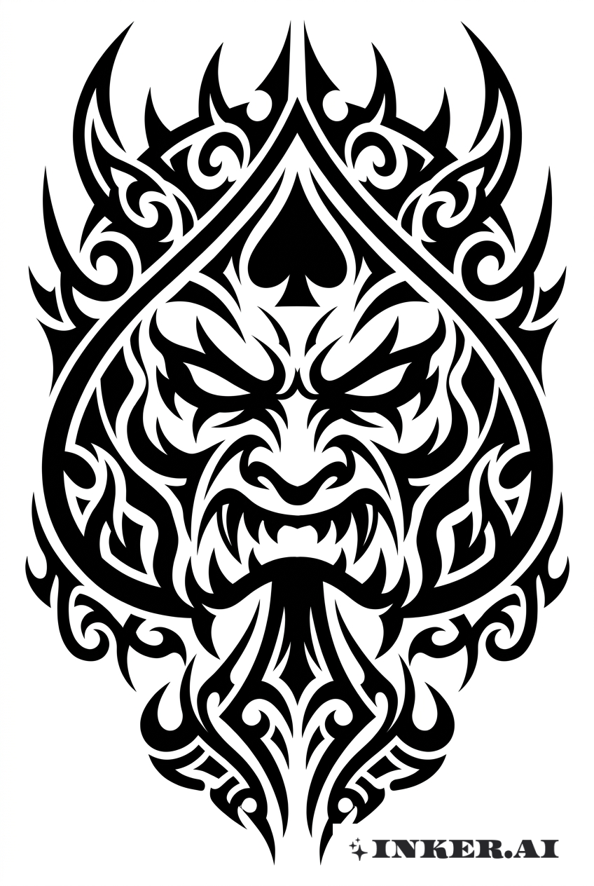 Masque Tribal As de Pique