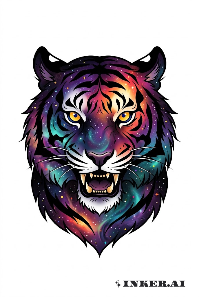 Galaxy Tiger Neo-Traditional