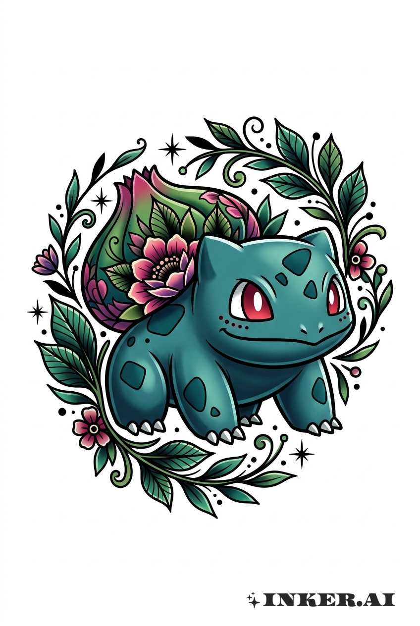 Hoa nở Bulbasaur Cổ Điển
