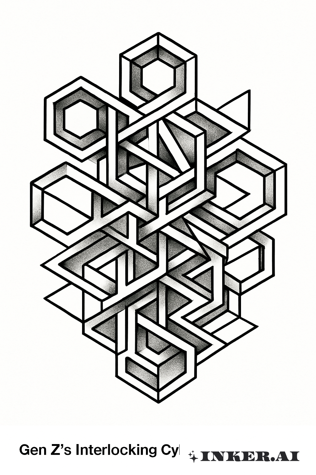 ジェンZのリンクするサイバネティック形状