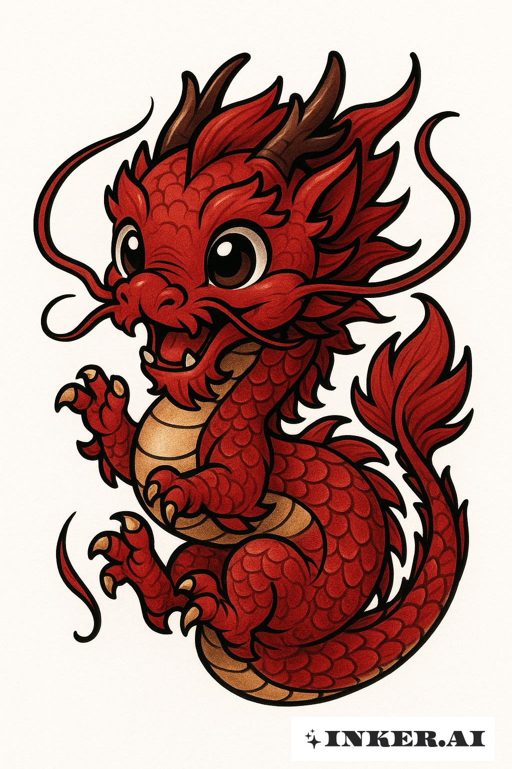 チビ赤い中国ドラゴン
