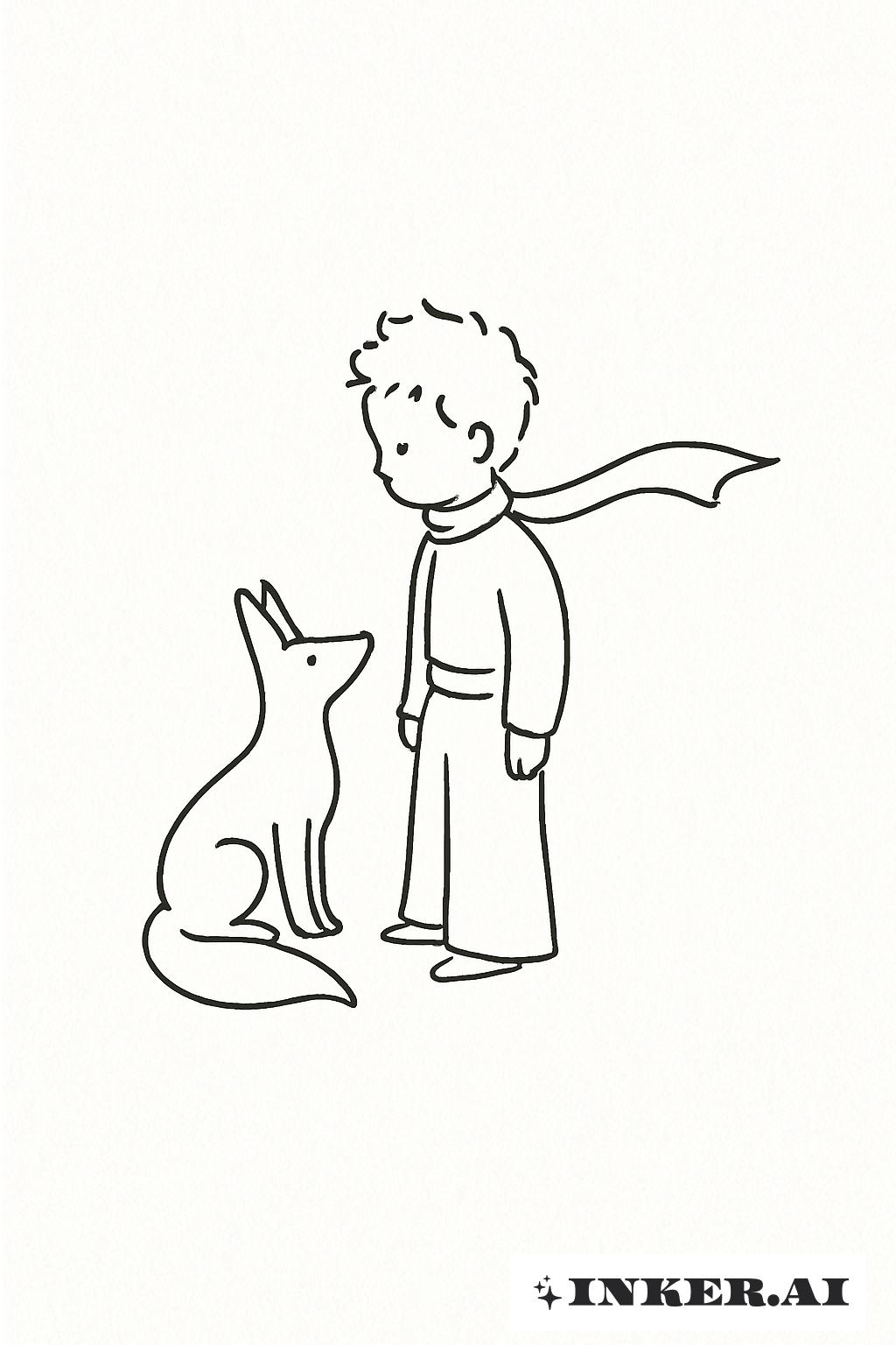 Le Petit Prince et Son Renard Apprivoisé