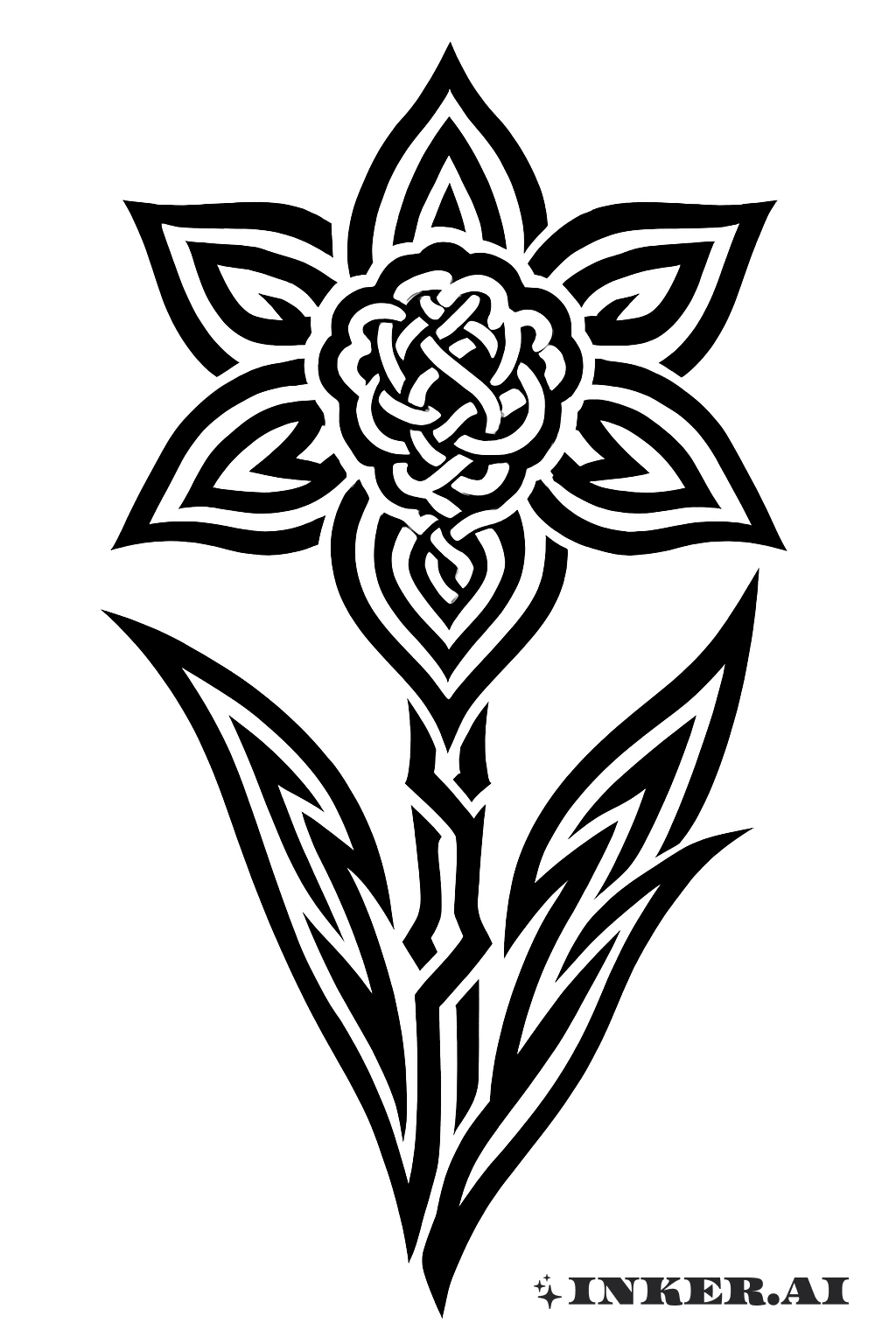 Fleur de Jonquille Tressée Celtique