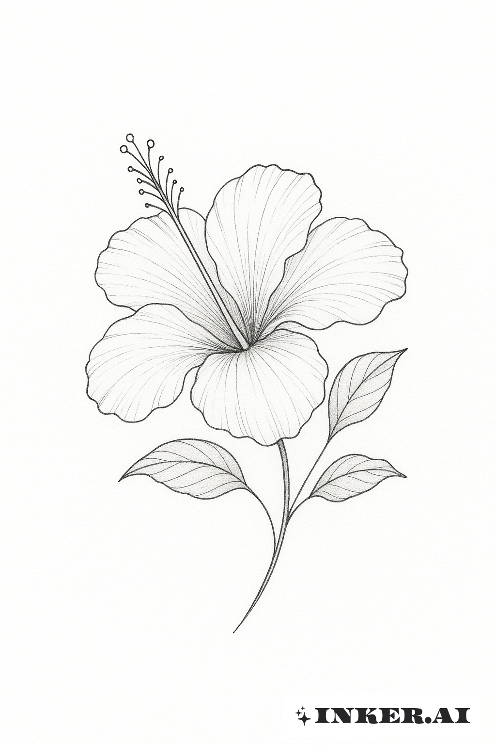 單針扶桑花綻放