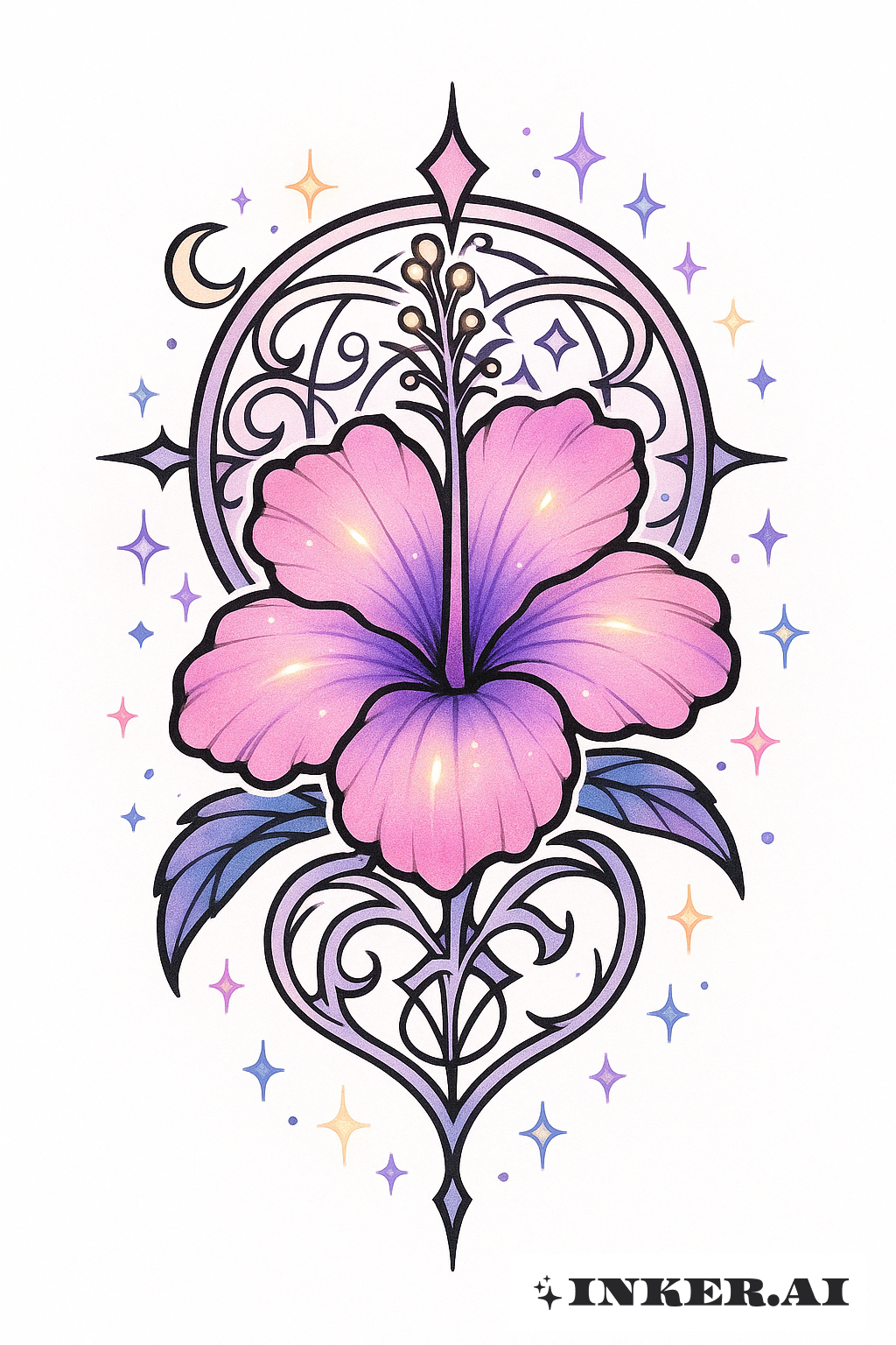Crest d'Hibiscus de la Fille Magique