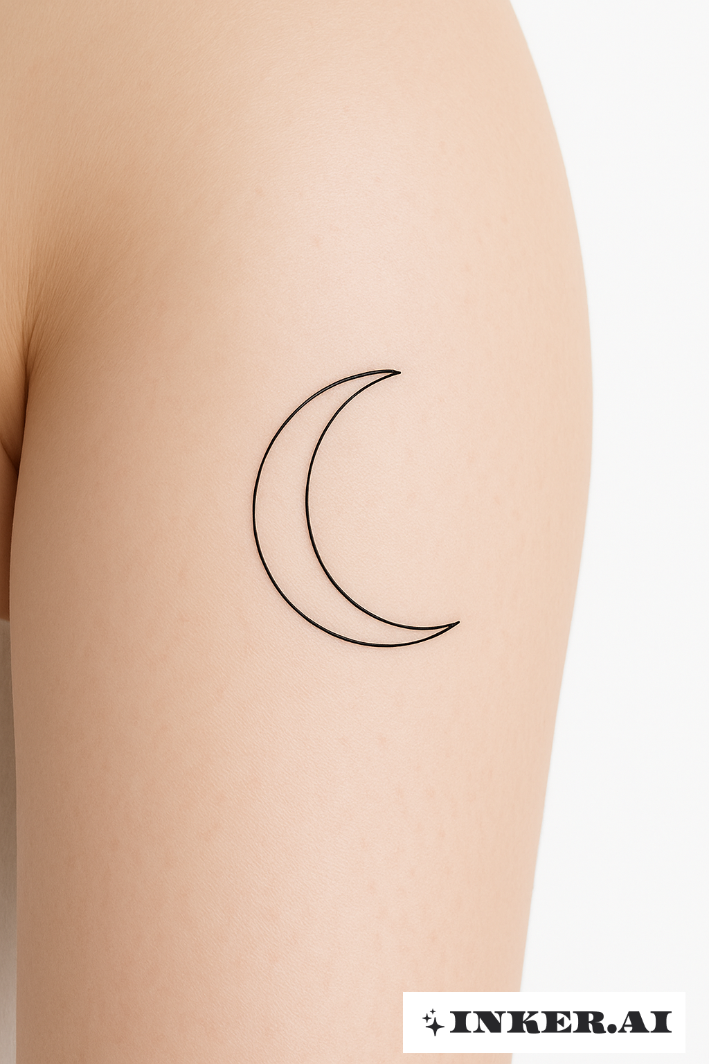Pequena Lua Crescente na Parte Superior da Coxa