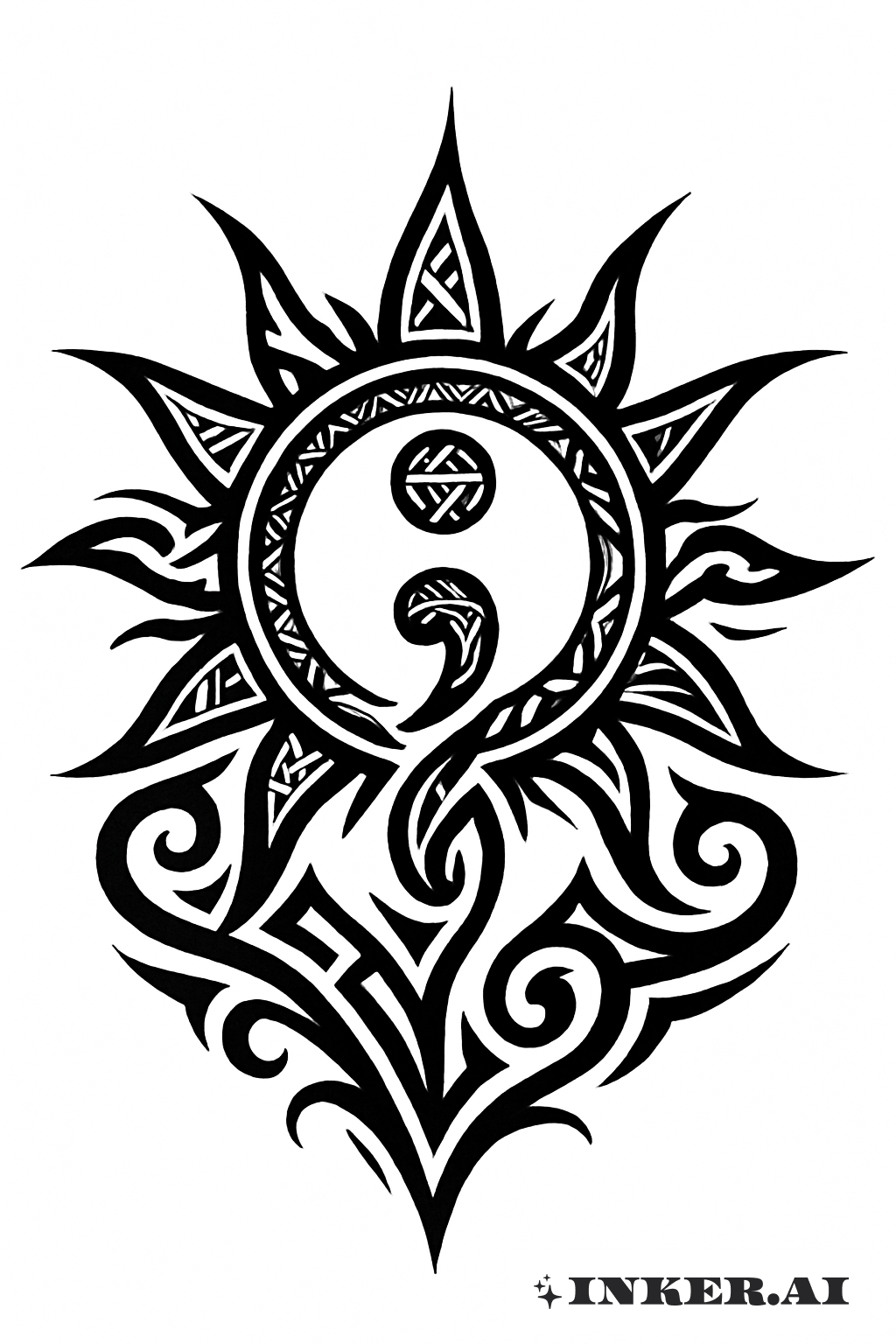 Tribal Sonne's Semikolon Kern