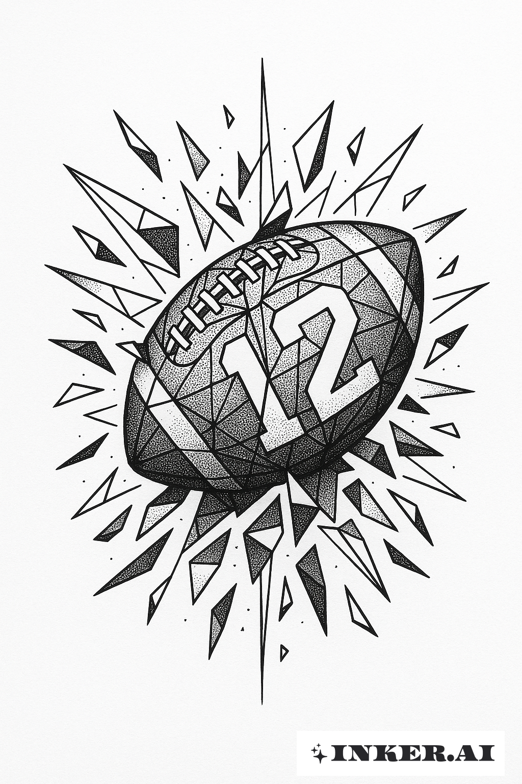 為亞倫·羅傑斯碎裂的橄欖球