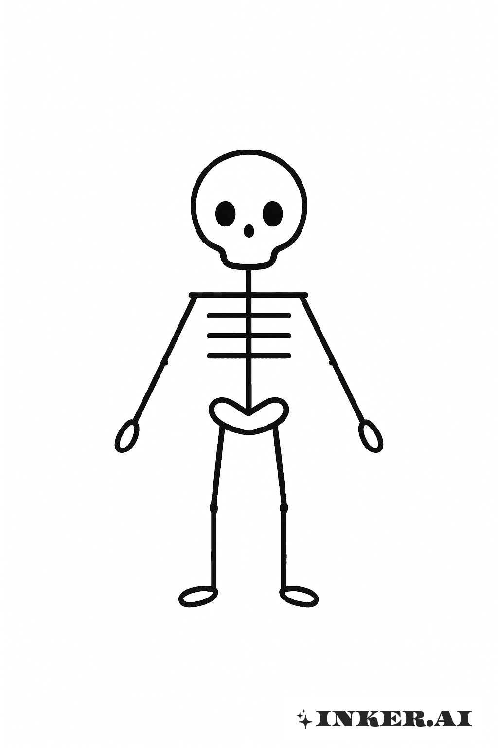A Simple Stick Figure Skeleton