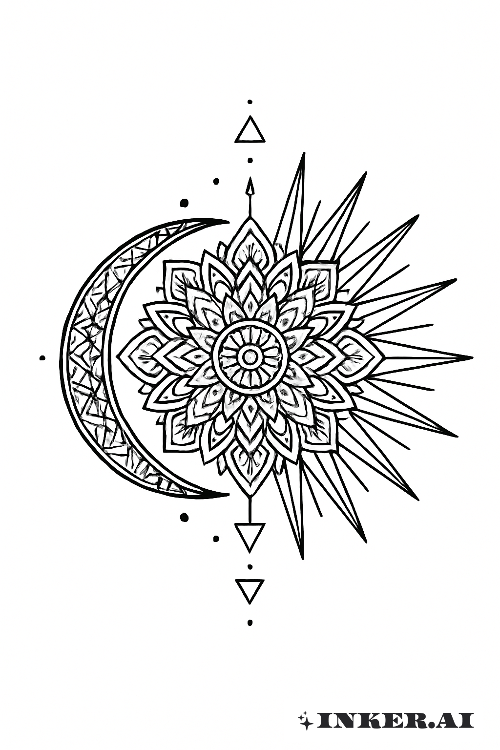 神聖な太陽と月のマンダラ