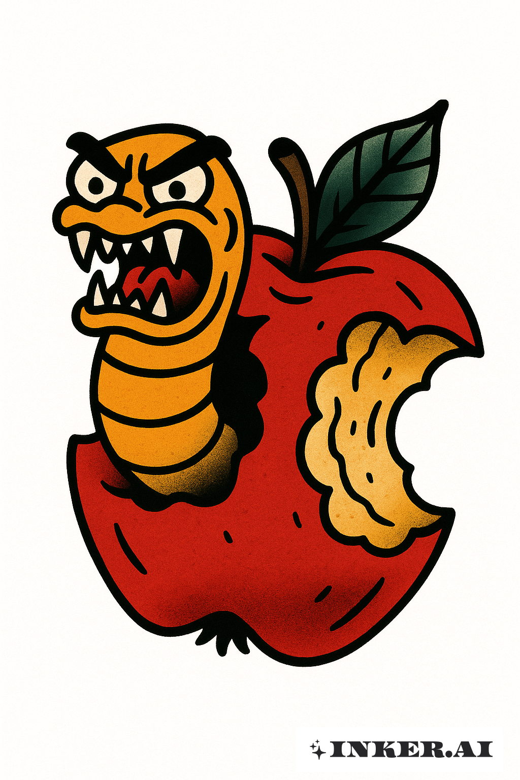 A Snarling Worm in the Bad Apple