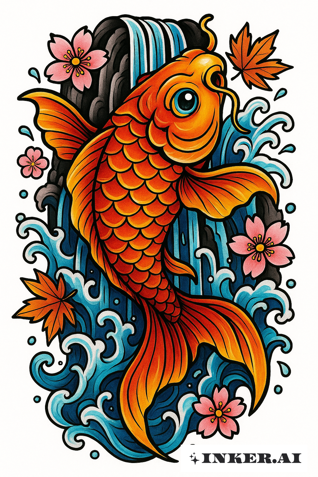 Trường Học Mới Rực Rỡ Cá Chép Vượt Thác