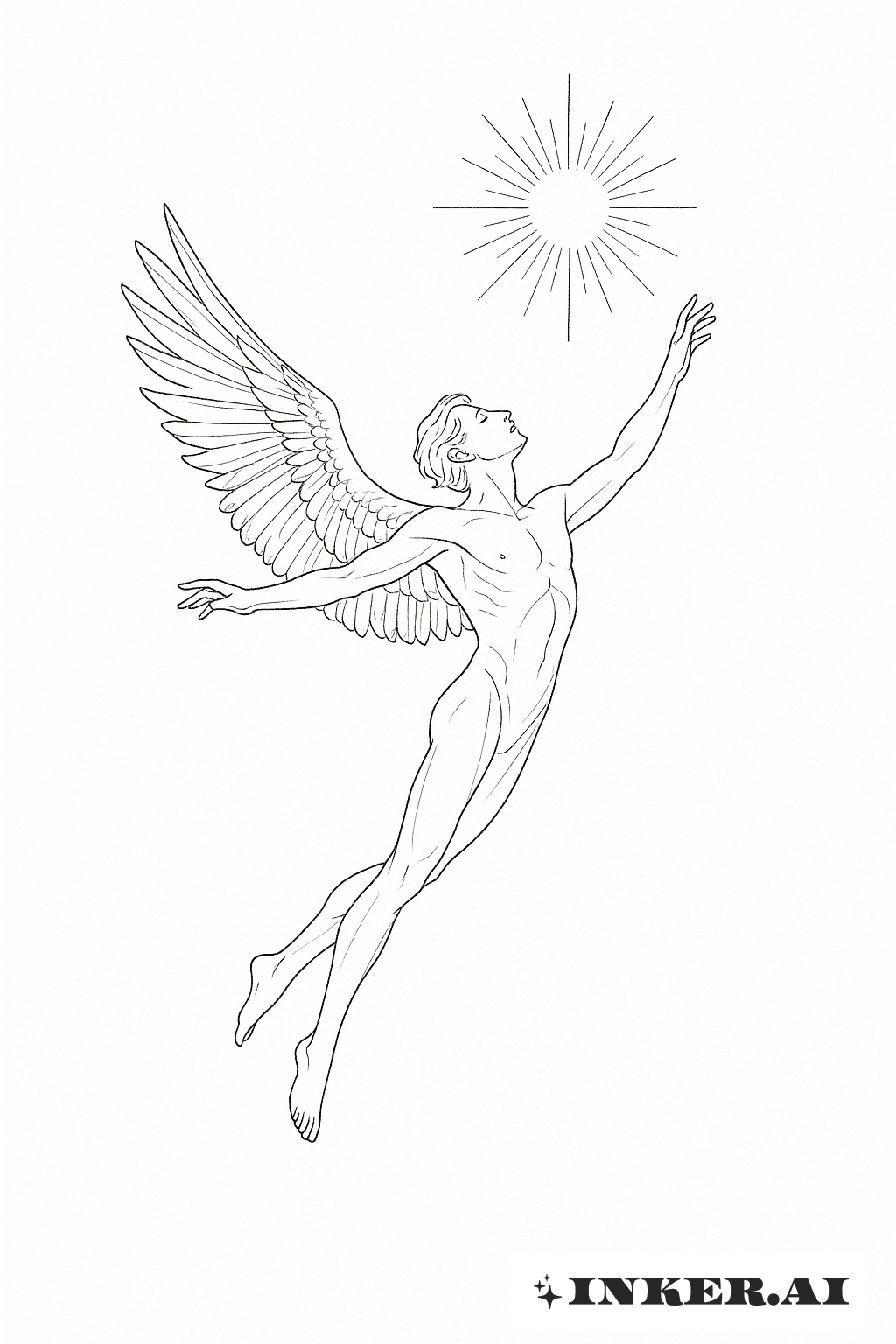 イカロスと繊細な太陽の光