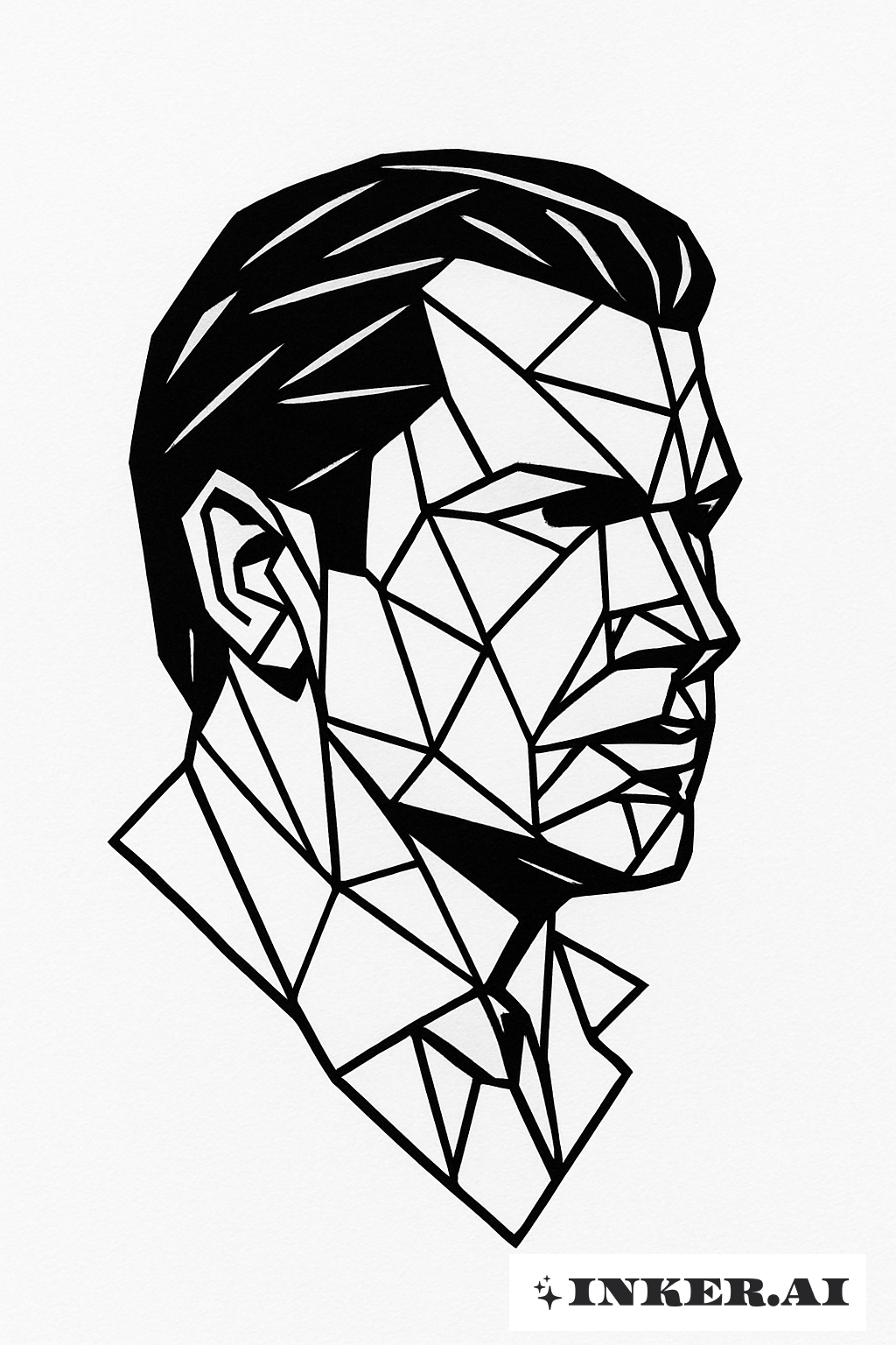 피트 헥세스의 실루엣, 삼각형으로 구성된