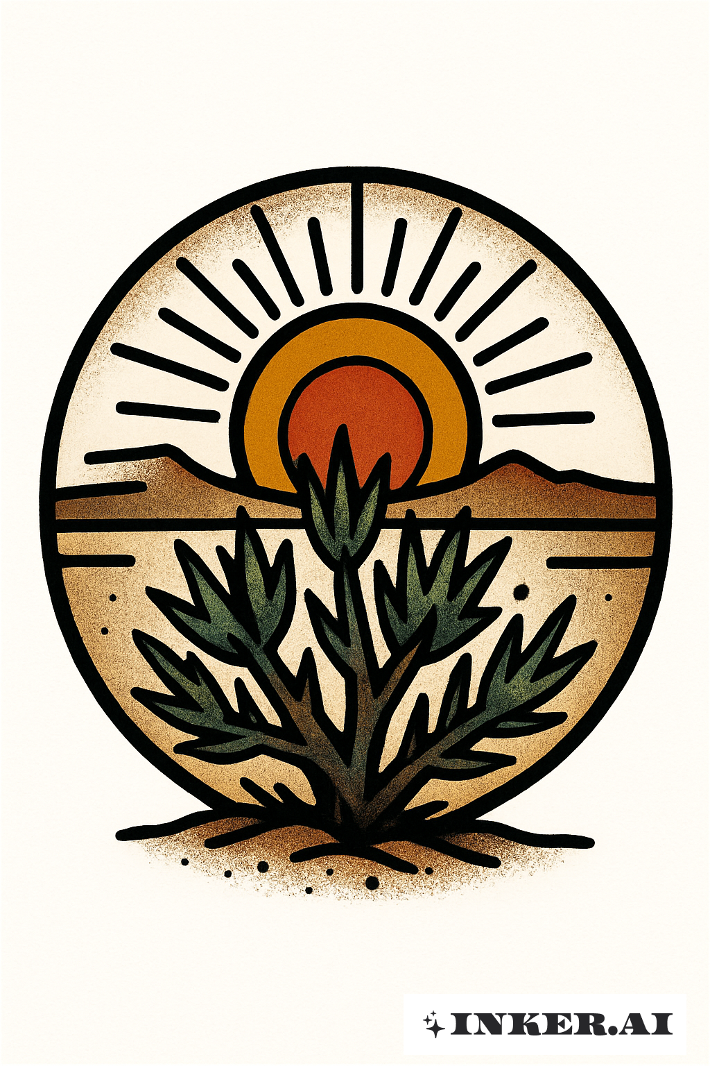 Old West Sagebrush and Sun