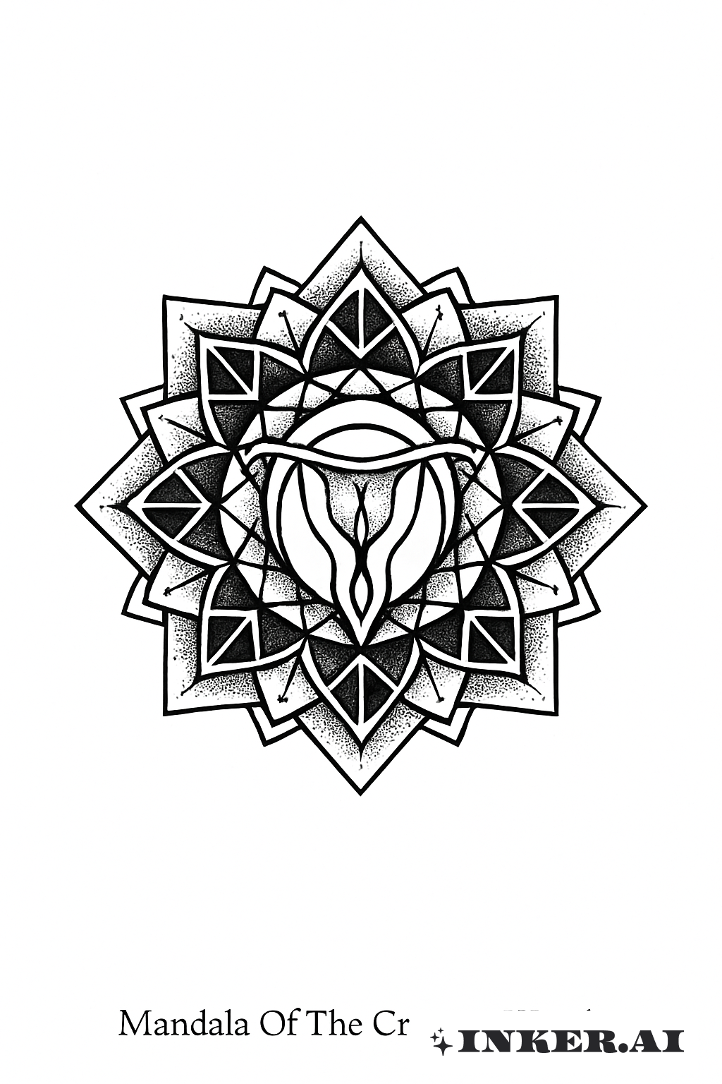 Mandala des kreativen Schoßes