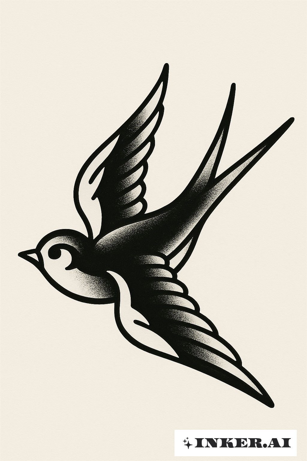 화이트 잉크로 그린 블랙아웃 제비