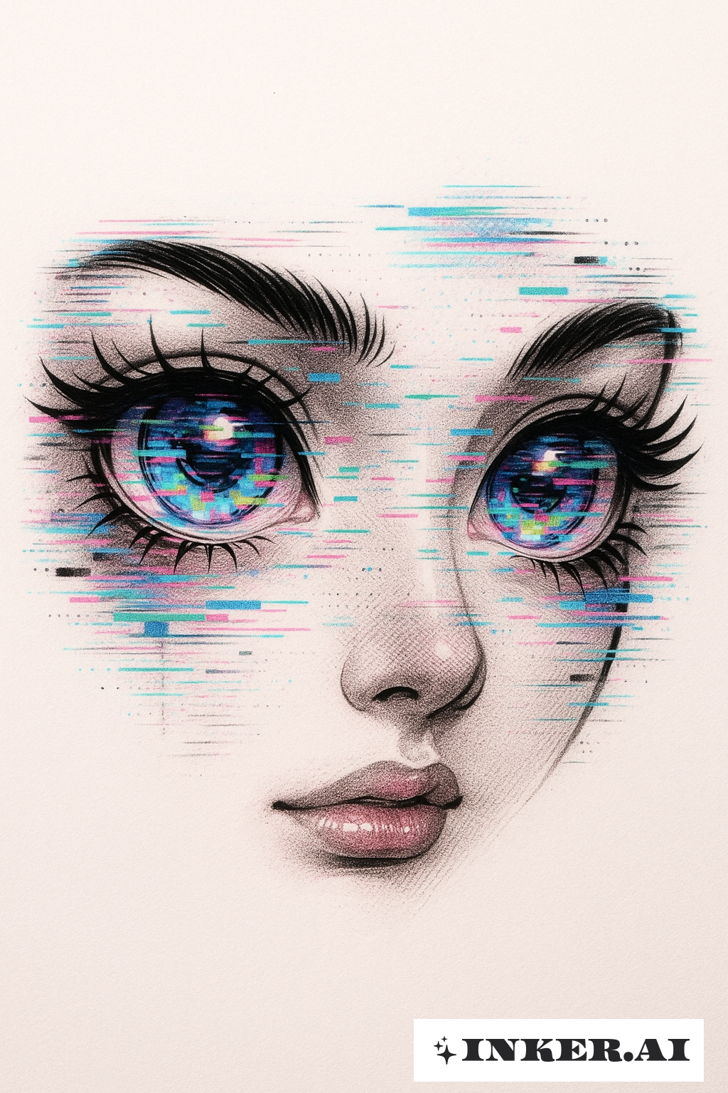 Z世代のグリッチアニメの目