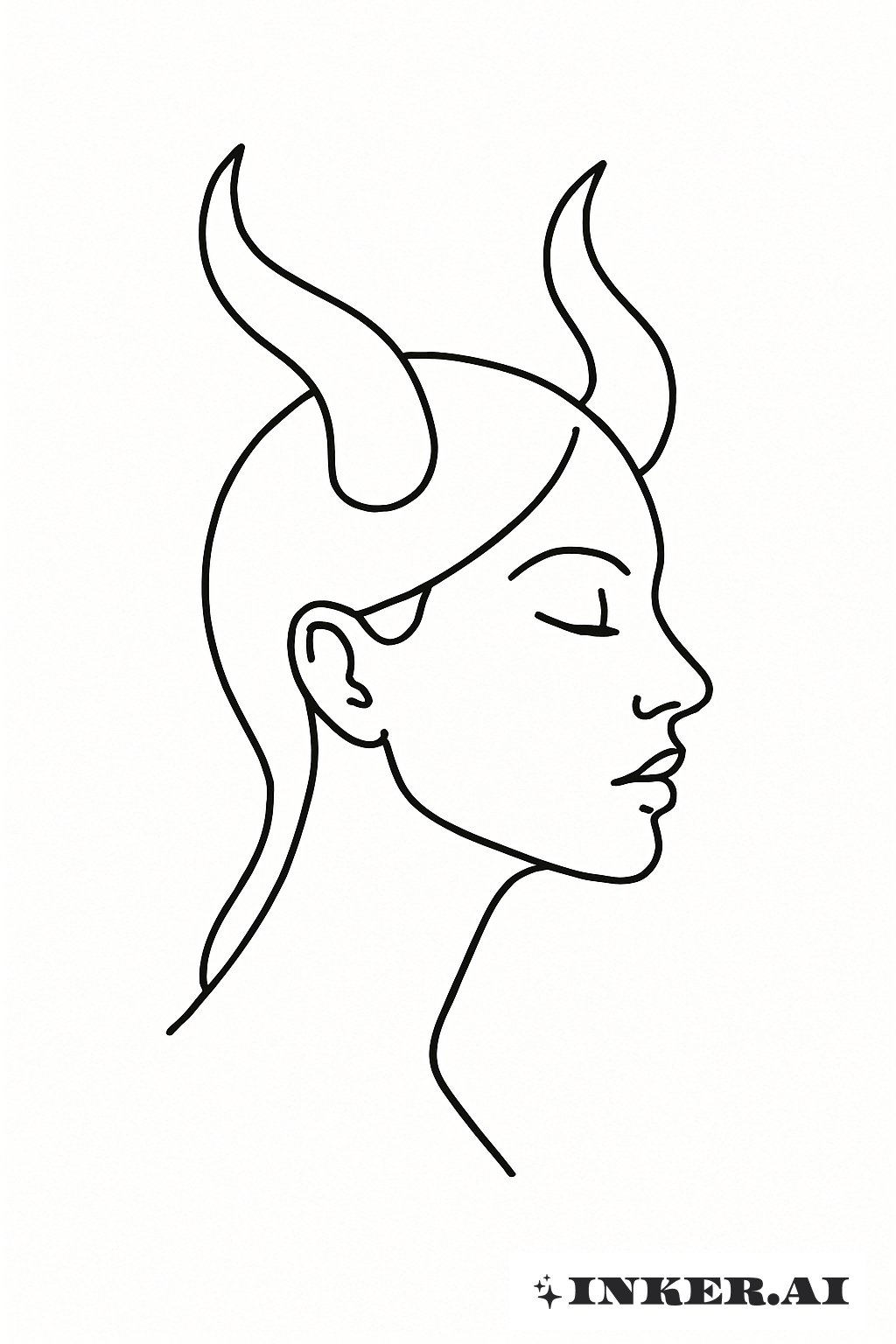 Eine Umriss von Ms 13 Hörnern