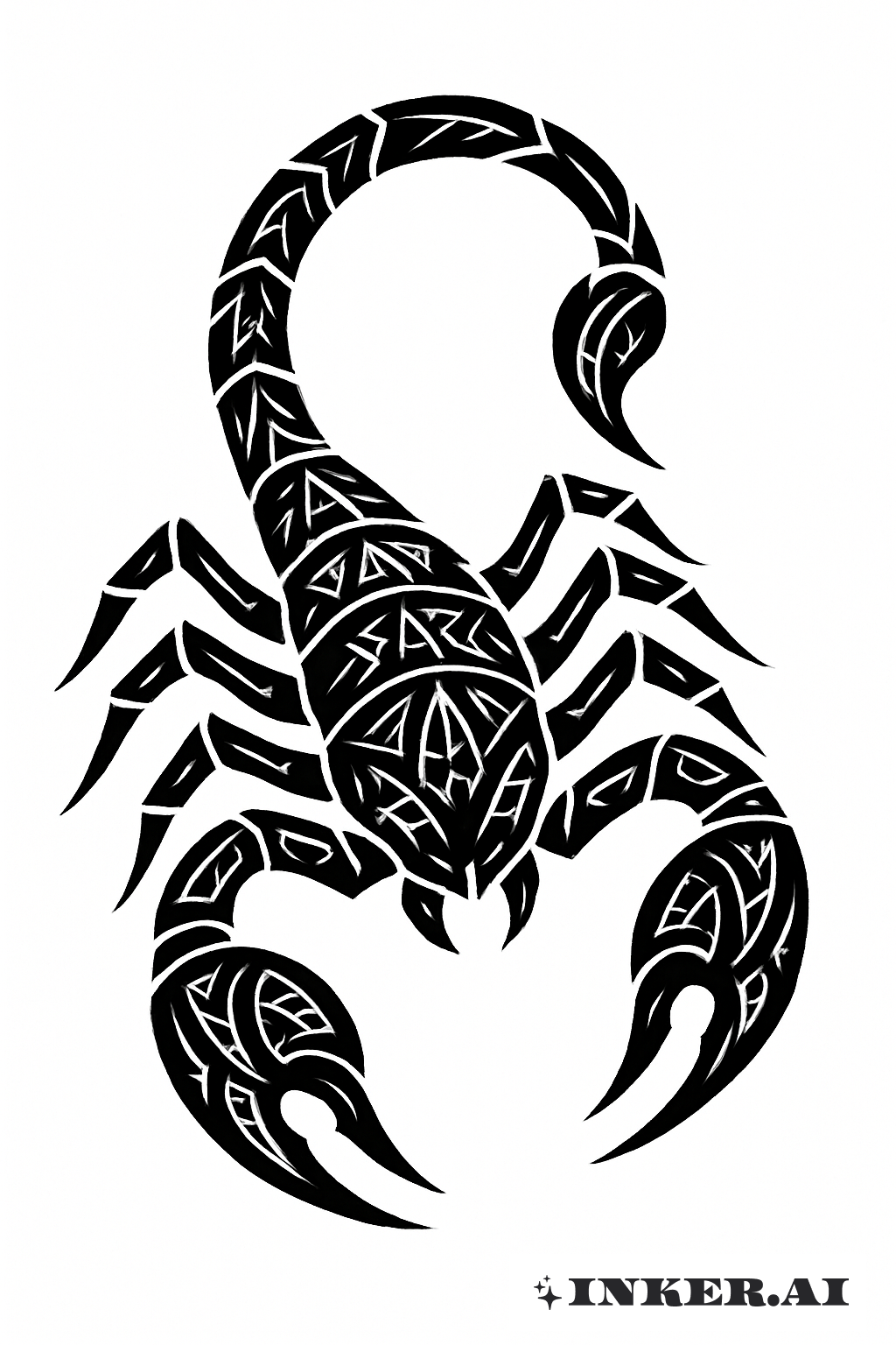 The Sharp Edges of a Tribal Scorpio