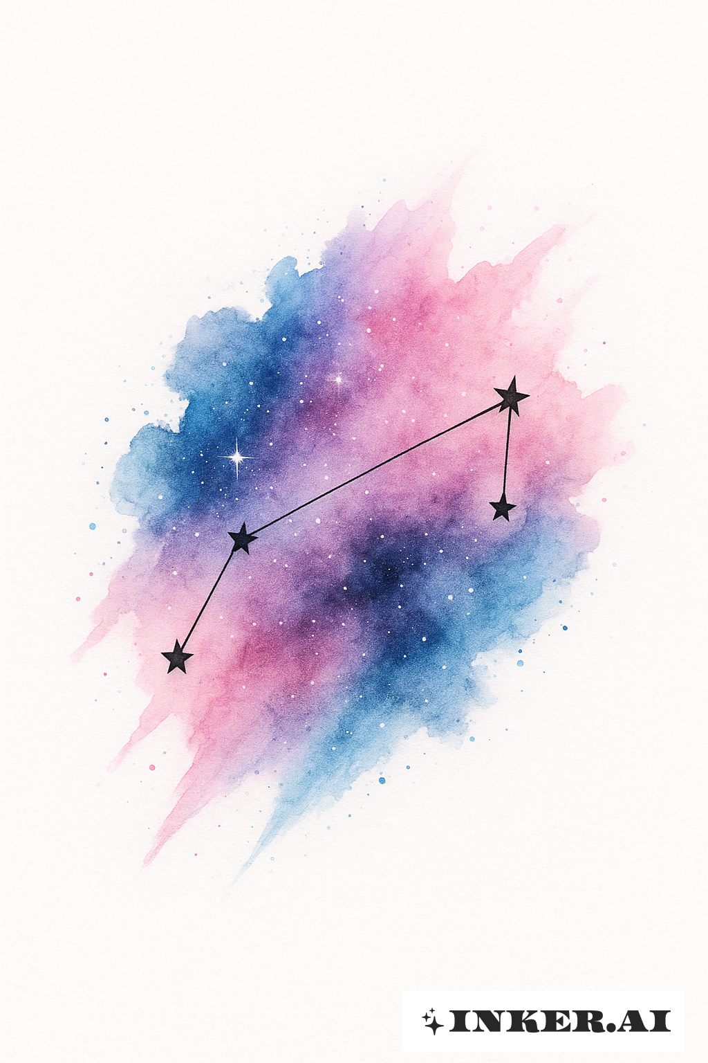 星云飞溅中的白羊座星座