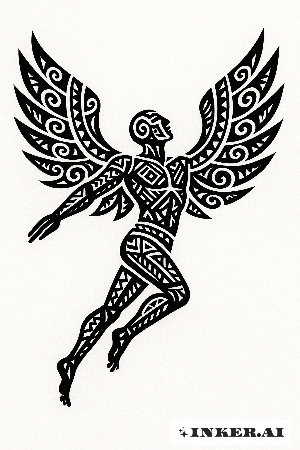 ポリネシアの形でのイカロス