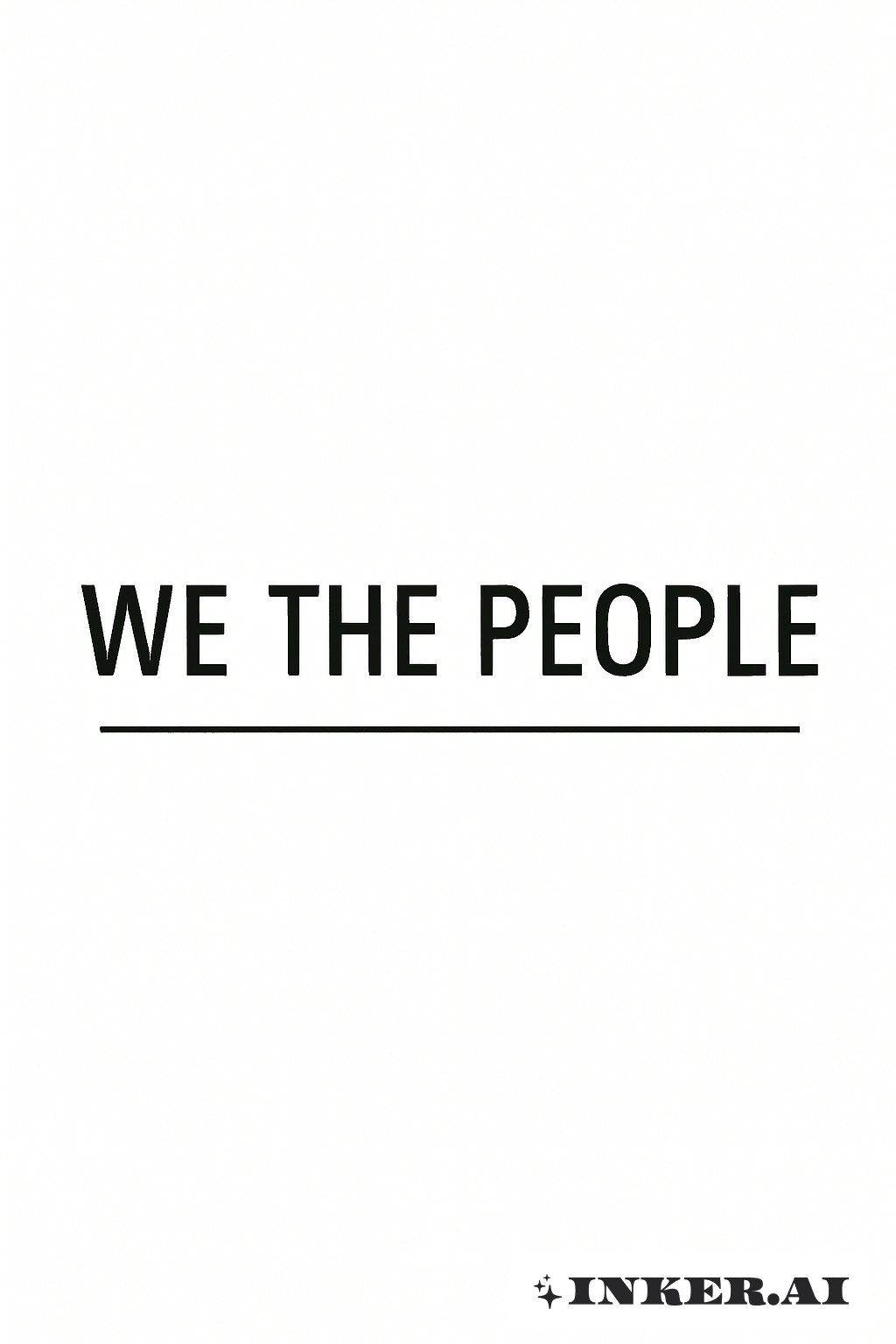 簡約線條勾勒出我們人民