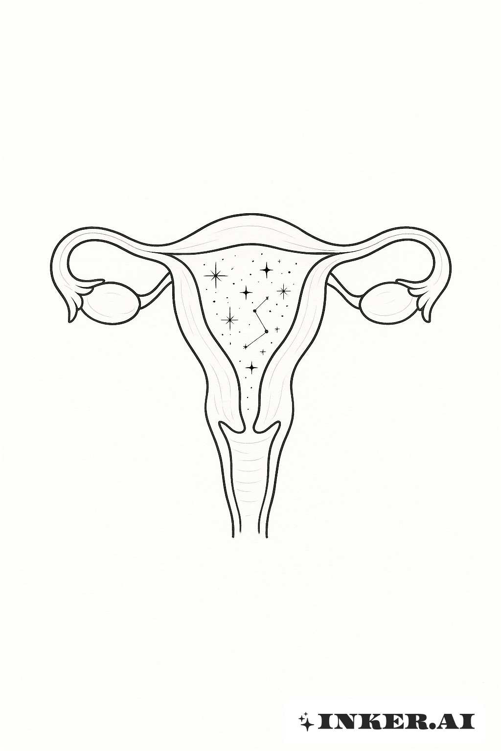 Konstellation innerhalb der Gebärmutter
