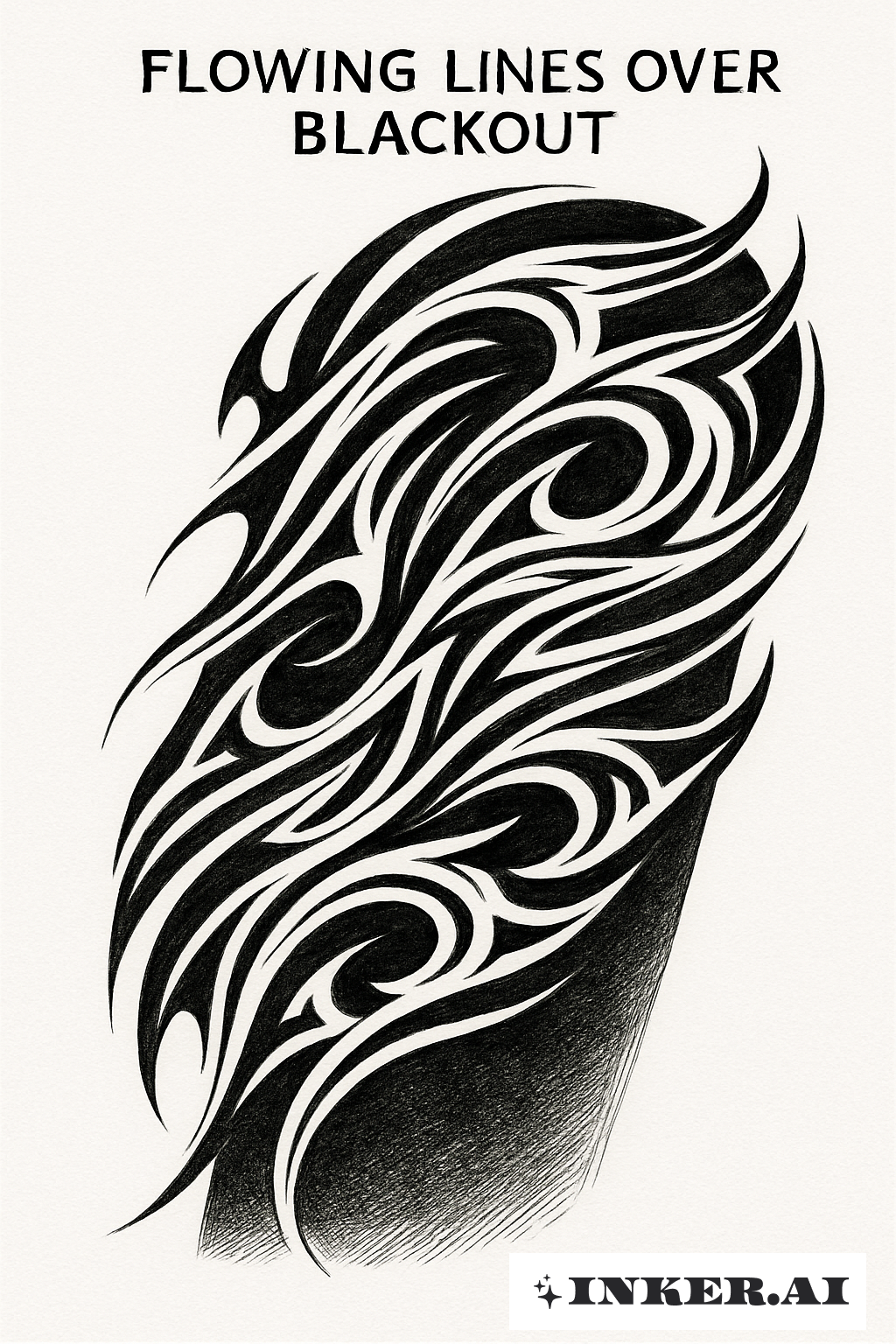 블랙아웃에 흐르는 선