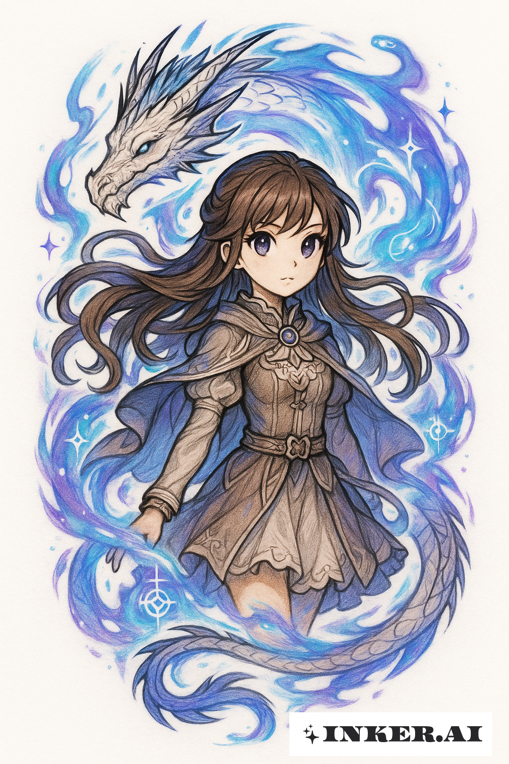 La Fille au Aura Magique du Dragon