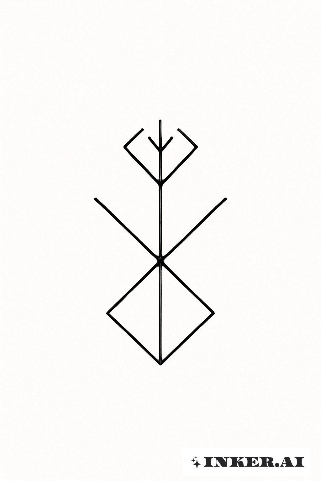 Minimalistisches Berserk Markenzeichen