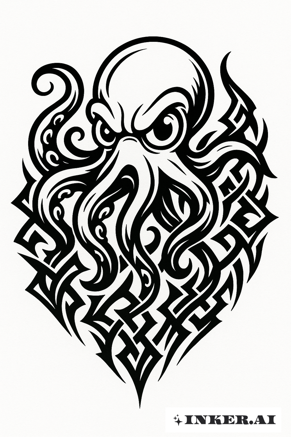 Novo Polvo Escolar com Braços Tribais Entrelaçados