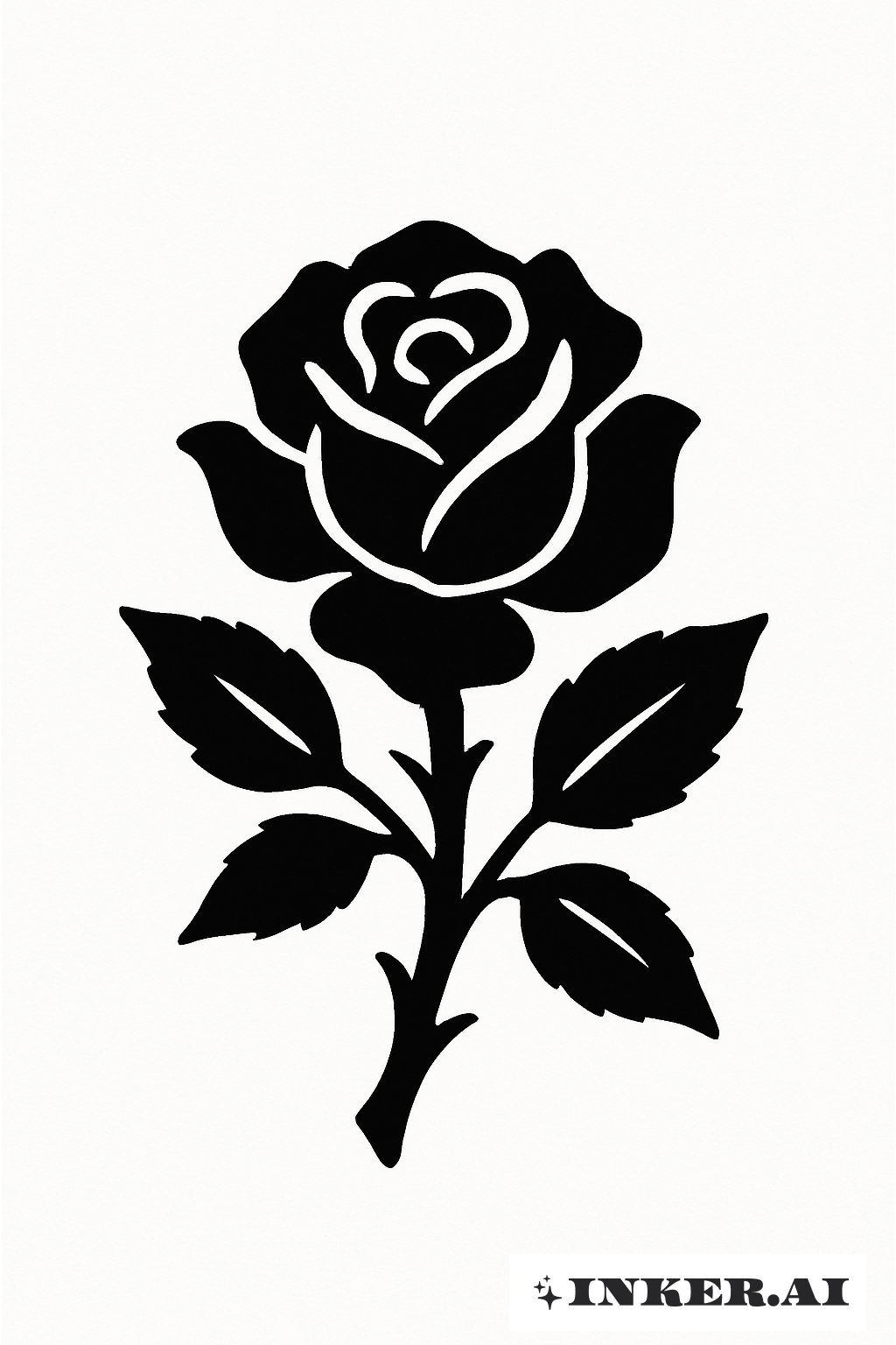 A Simple Solid Black Rose