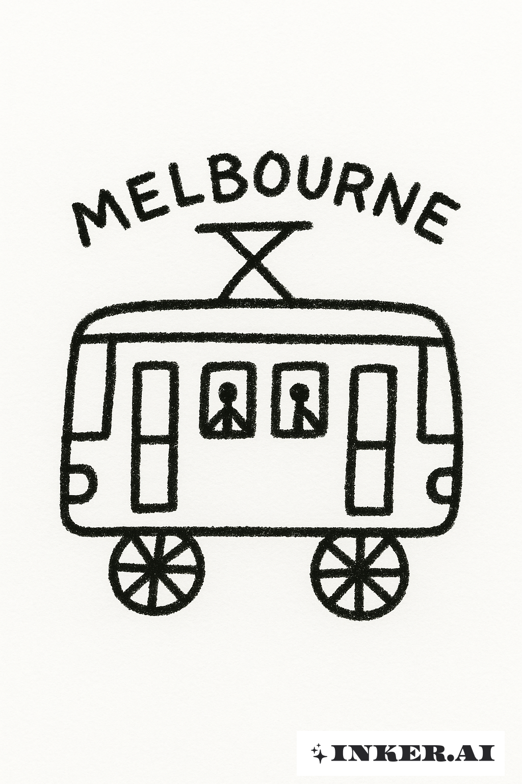 Bức Vẽ của Trẻ Về Xe Điện Thành Phố Melbourne