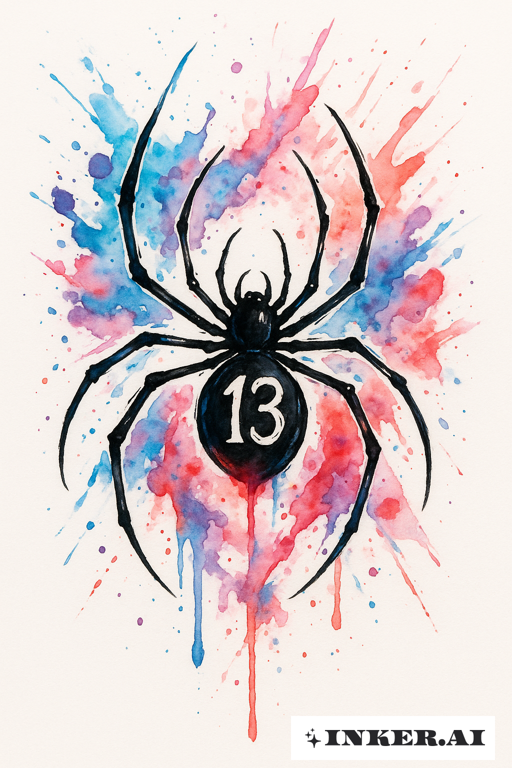 Watercolor Splash Phantom Troupe Spider
