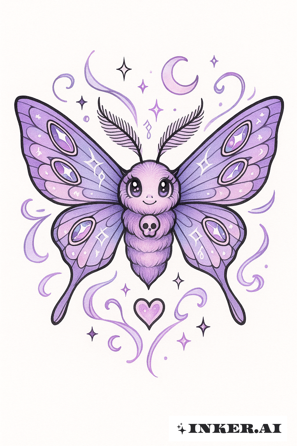 Magical Girl's Death Moth Familiar