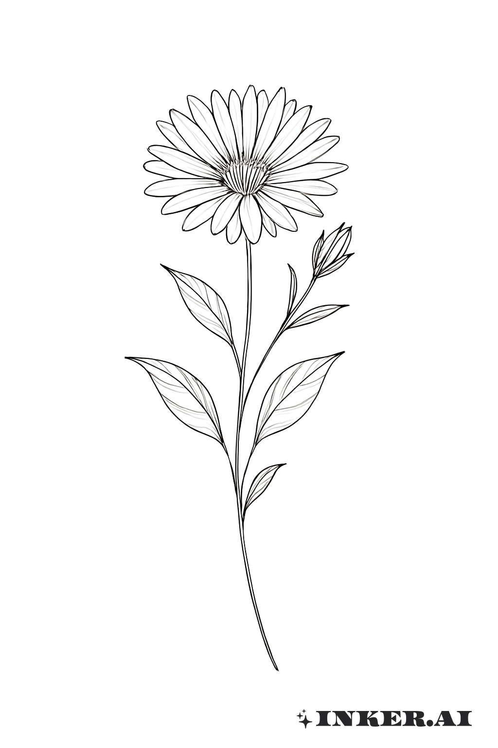 Fleur de naissance de septembre délicate sur une tige