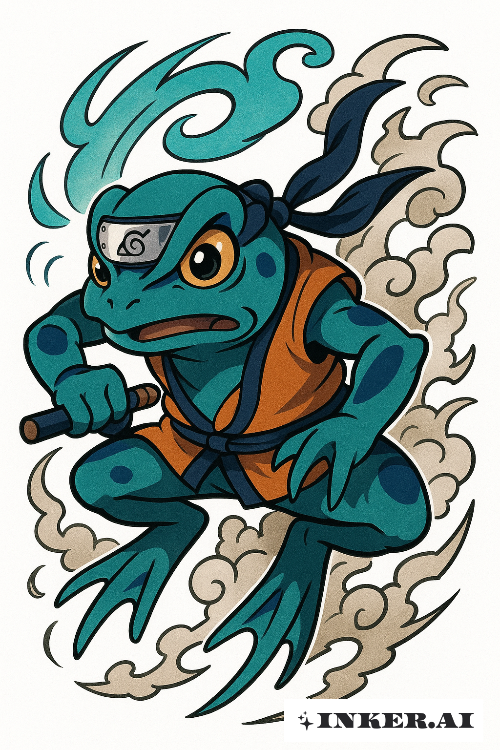 Invocation de Grenouille Style Naruto